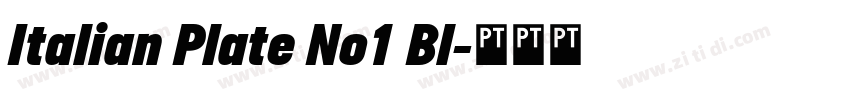 Italian Plate No1 Bl字体转换 Italian Plate No1 Bl字体转换